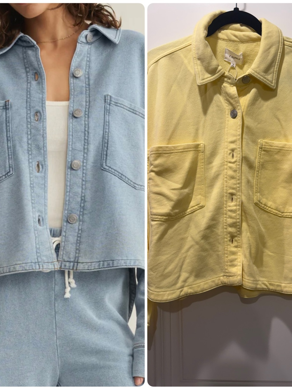 NWT Z Supply All Day Cropped Knit Jacket Lemon Yellow Size M